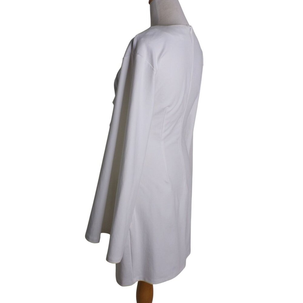 🆕ELLIATT La Fontelina Bell Sleeve Mini Dress Ivory Off White X-Small 2 - Picture 7 of 10